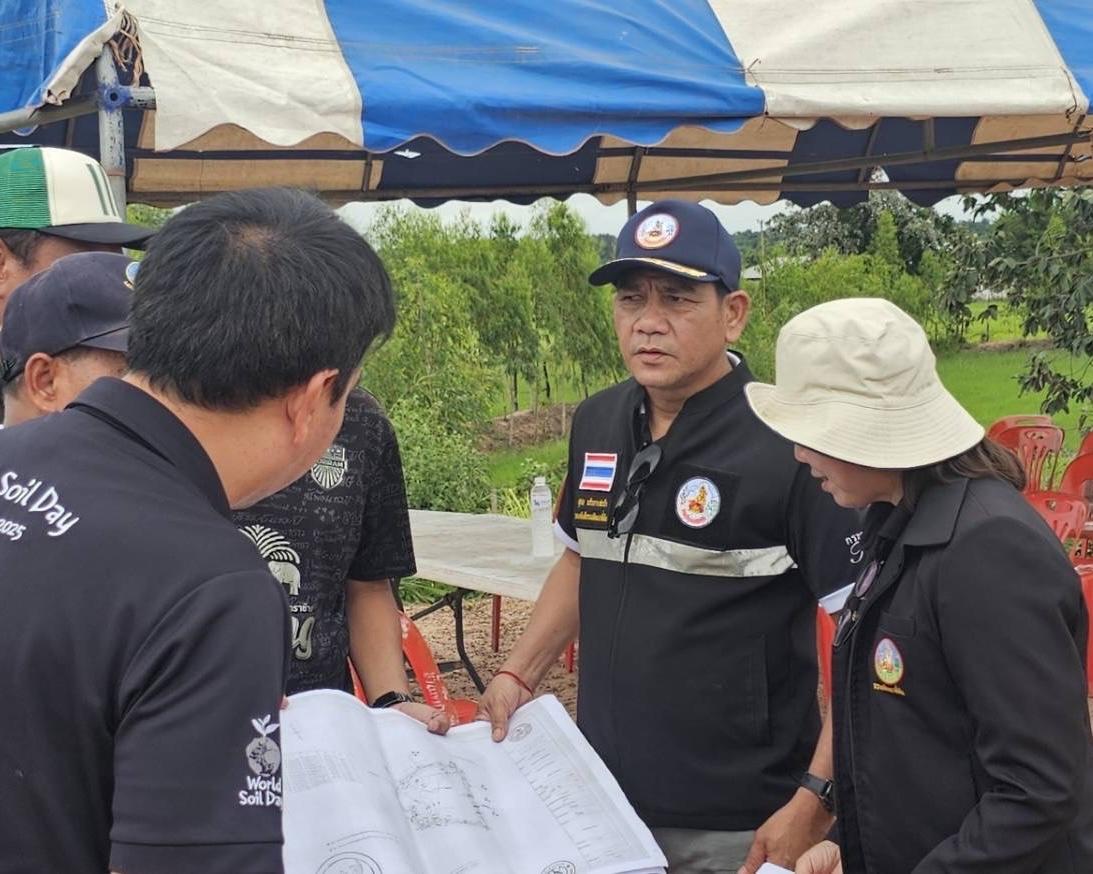 รธพ.สุชล ลงพื้นที่ติดตามความก้าวหน้าโครงการบริหารจัดการน้ำบ้านโคกเลื่อน จ.มหาสารคาม